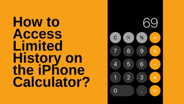 How to Access Limited History on the iPhone Calculator