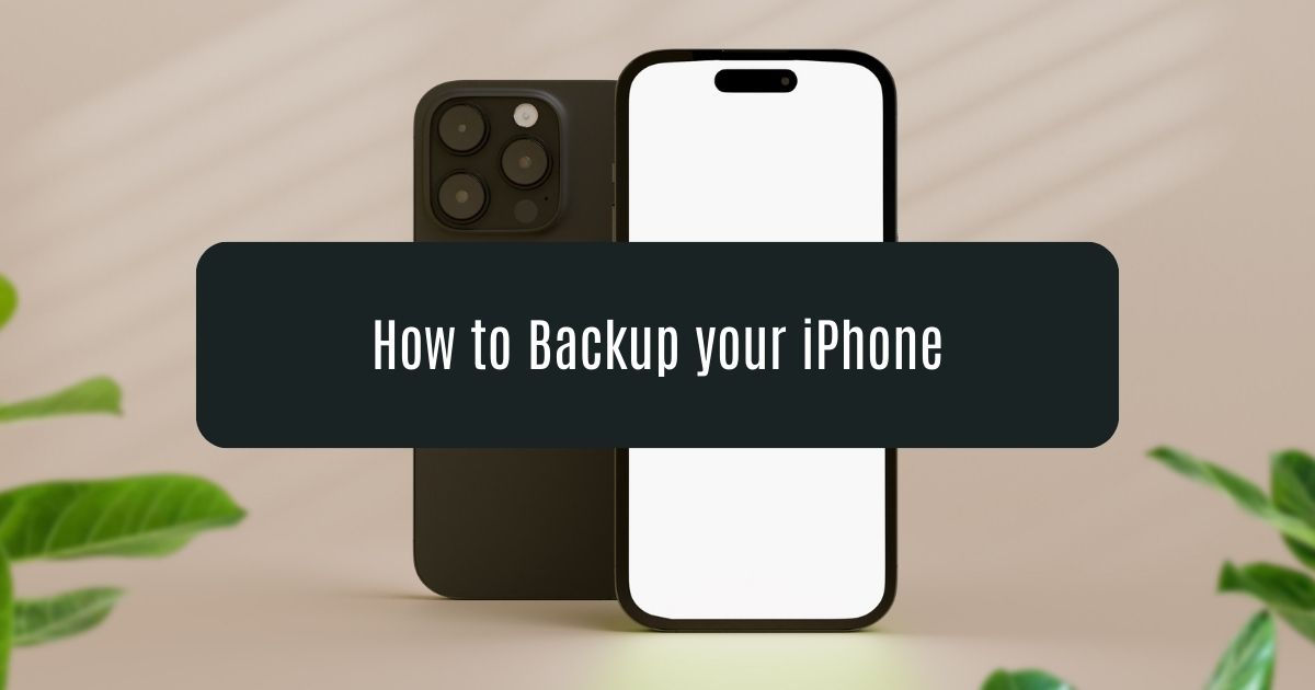 How to Backup your iPhone