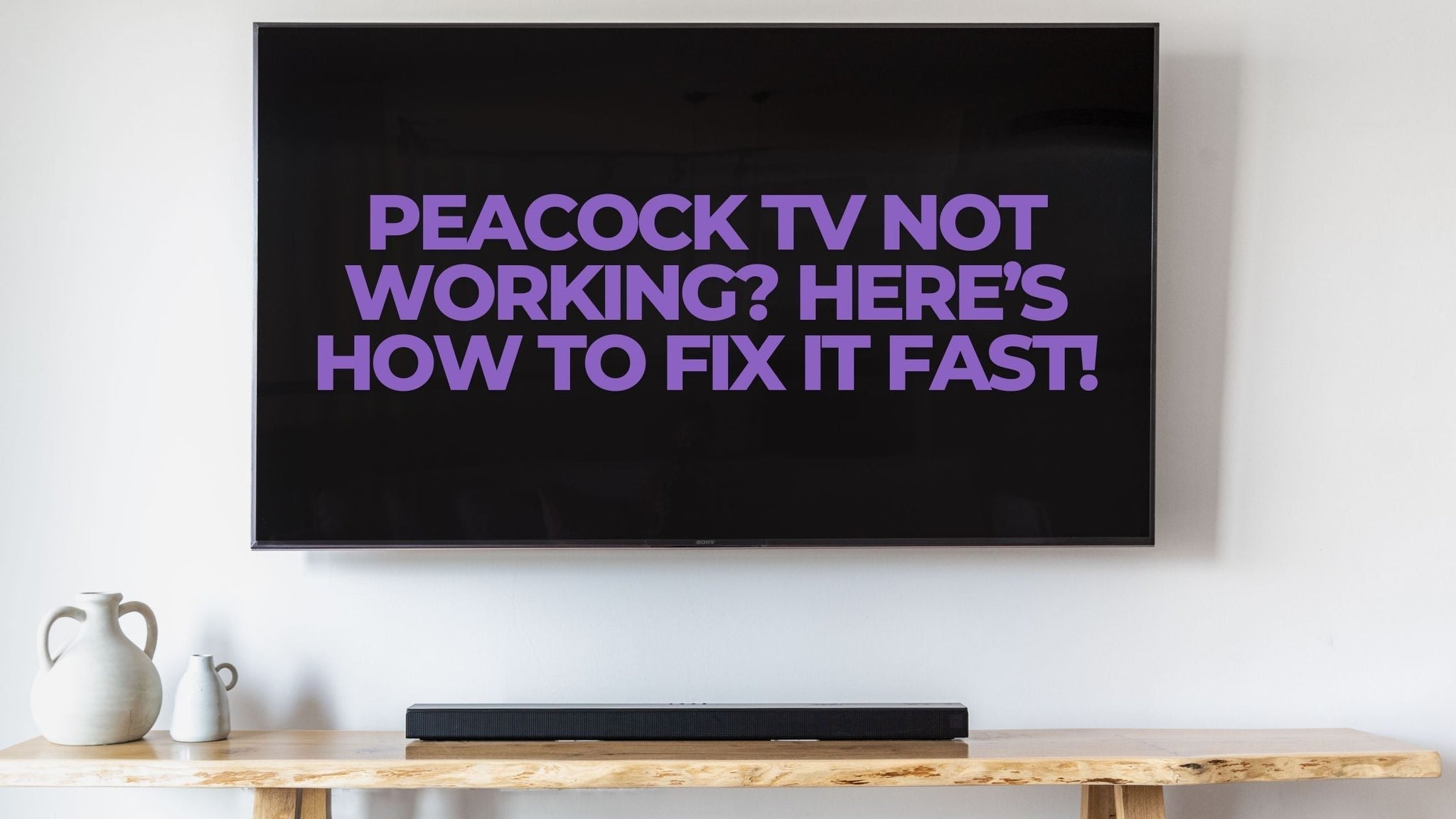 Peacock TV Not Working